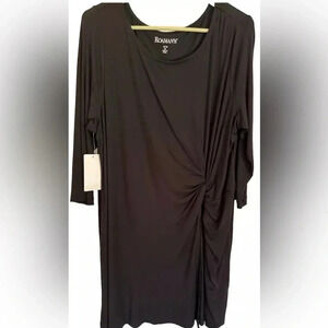 Roamon’s Long Sleeve Black Dress Size 14/16 Med NWT